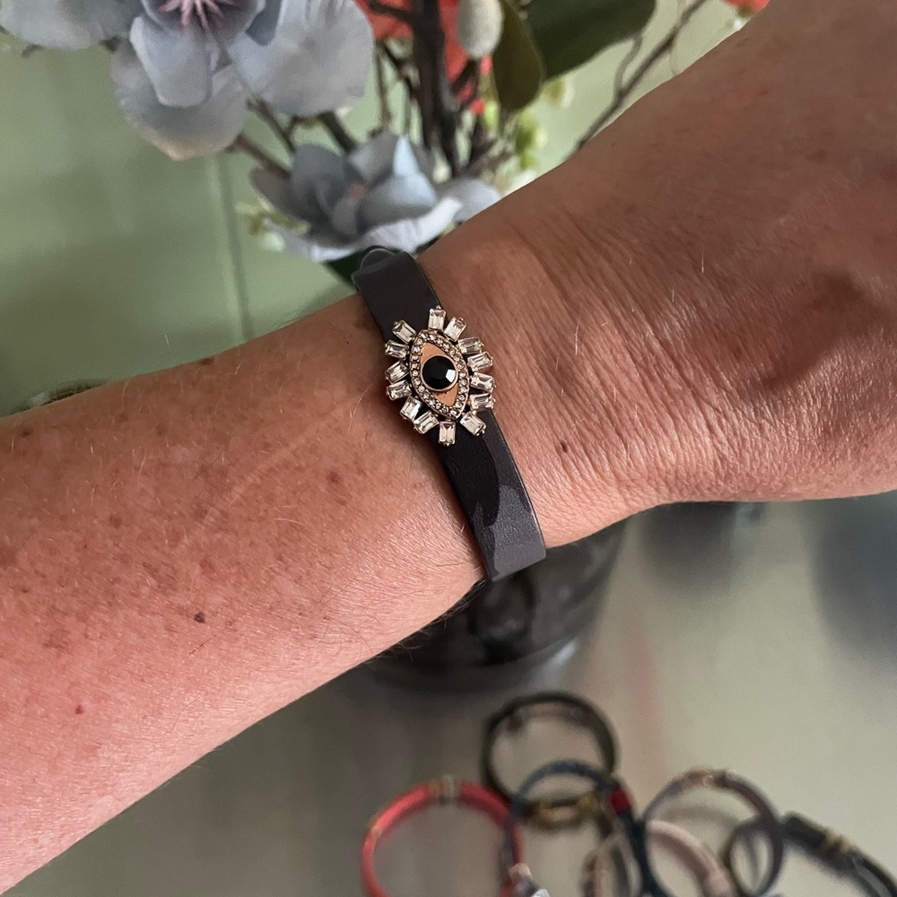 KEEP Collective Black (Camo Pattern) and Protective Eye Charm Bracelet